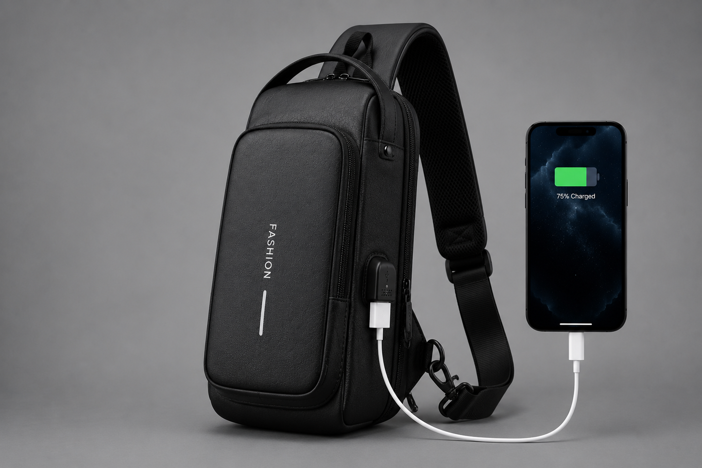 Sac Bandoulière Antivol NORVA™ | USB & Imperméable